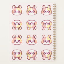 Kawaii Pink Kitty Daily Planner - Cute Coquette 