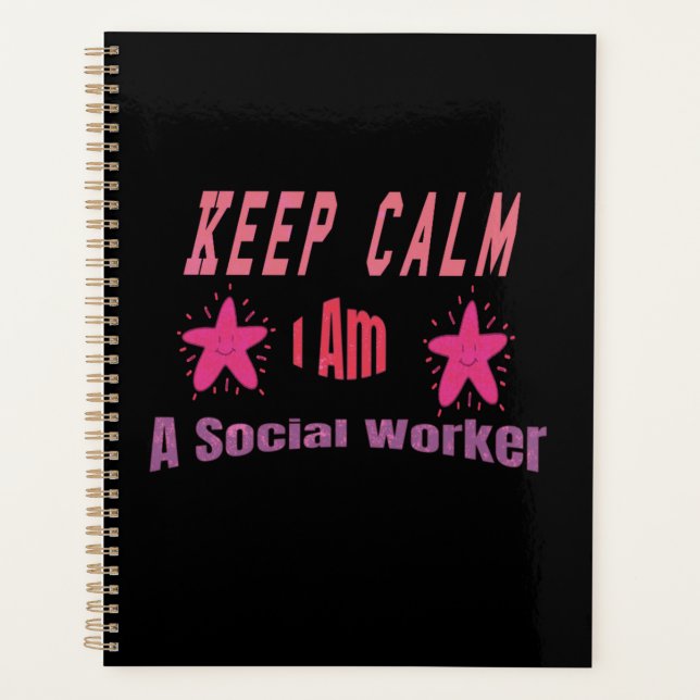 Agenda Keep Calm I'm A Social Worker Planner (Frente)