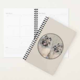 Agenda Keeshond Brothers Painting - Arte Original de Cach