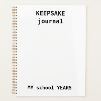 Agenda  Kids Keepsake Journal - School Year Memory