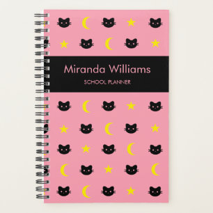 Agenda Kitty Cat Moon E Stars Planner