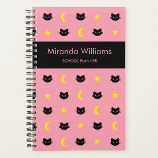 Agenda Kitty Cat Moon E Stars Planner
