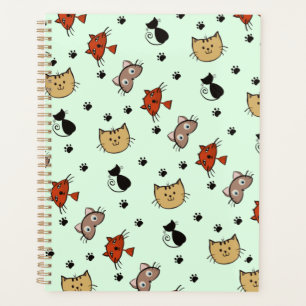 Agenda Kitty Cat Pattern
