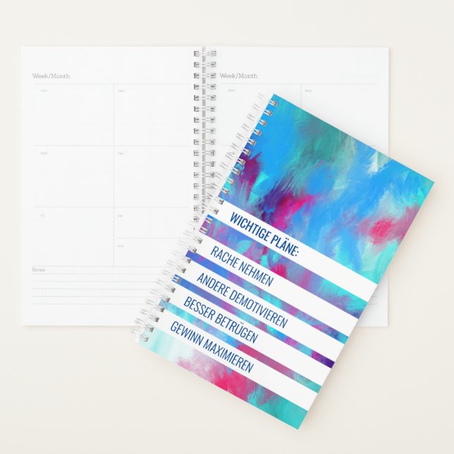 Agenda Kleiner ironischer Planer (Exibição)