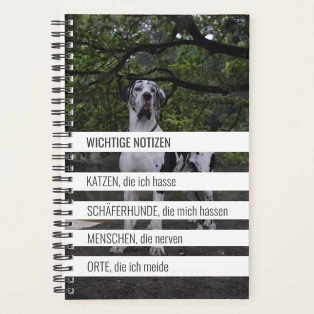 Agenda Kleiner ironischer Planer mit Doggen (Frente)