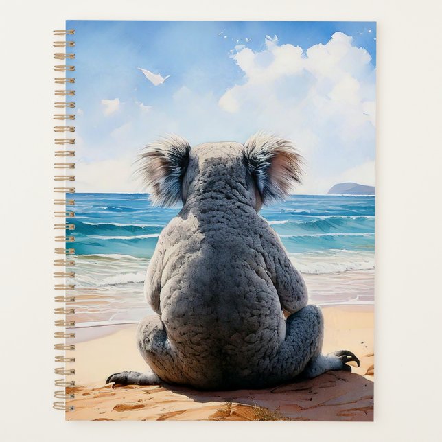 Agenda Koala olhando para o oceano (Frente)