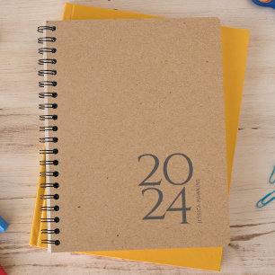Agenda Kraft Brown Weekly Natural