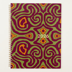 Agenda Labirinto Louco Mazipoodles - Oliva Burgundy Doura