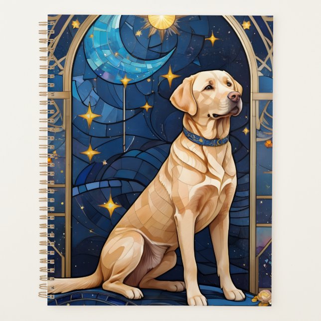 Agenda Labrador Cujo Retriever Esteve Vidro Cama Lua (Frente)