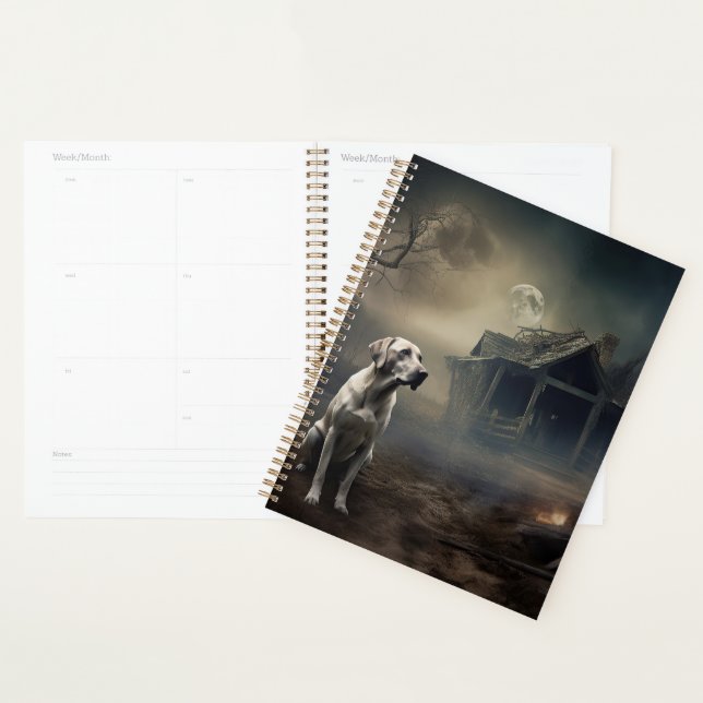 Agenda Labrador Halloween Assustador (Exibição)