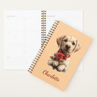 Agenda Labrador Retriever Personalizado com Nome Personal