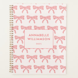 Agenda Laço Coquette Rosa Bege