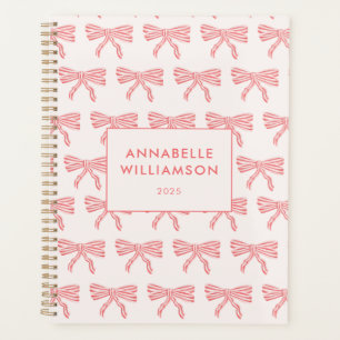 Agenda Laço Coquette Rosa Bege