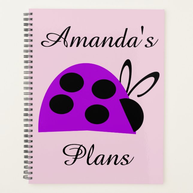 Agenda Ladybug Roxo (Frente)