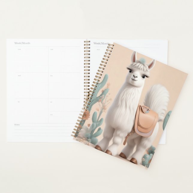 Agenda Lama com sela no deserto (Exibição)