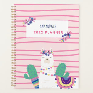 Agenda Lama Floral Bonita Personalizado Rosa