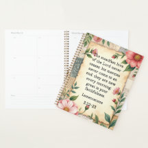 Lamentações 3:22–23 Design Floral Vintage 