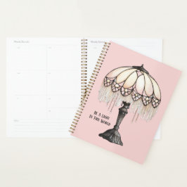 Agenda Lâmpada Rosa Seja Uma Luz