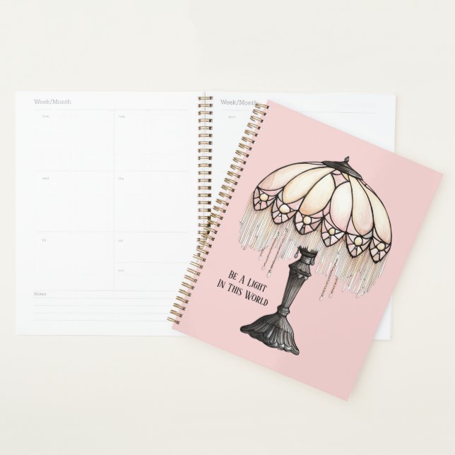 Agenda Lâmpada Rosa Seja Uma Luz (Exibição)