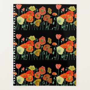 Agenda Laranja Islândia Poppy Poppies Flores Florais