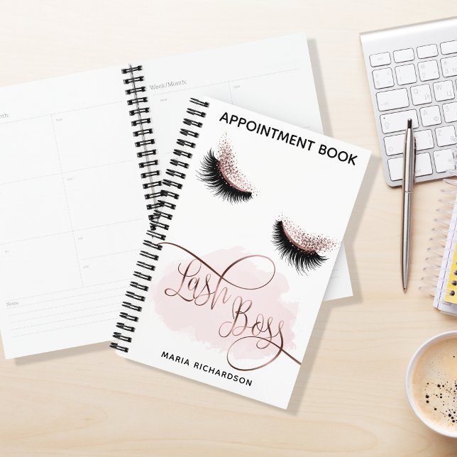 Agenda Lash Boss Makeup Eyebrow Eye Lash CLIQUE DE NOMEAÇ (Criador carregado)