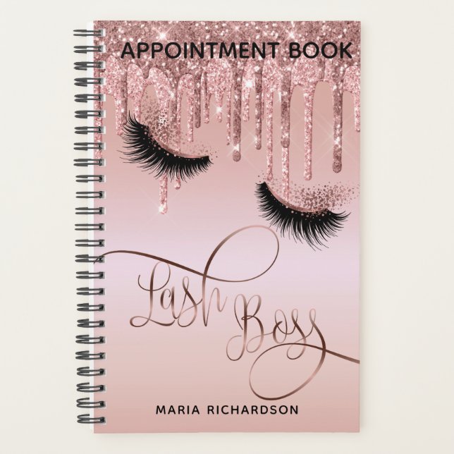 Agenda Lash Boss Makeup Eyebrow Eyes Appoint Book (Frente)