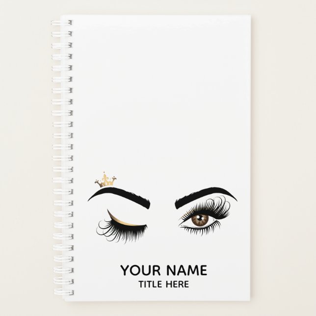 Agenda Lash Queen Piscar os olhos Eye Makeup Artist Lashe (Frente)
