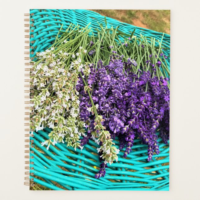 Agenda Lavanda em uma cesta (Frente)
