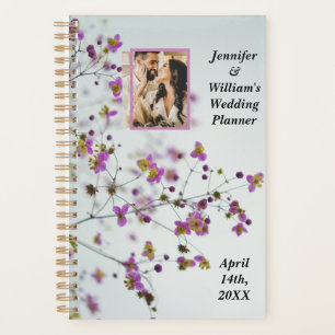 Agenda Lavendar Colorida Florais Casando 1 imagem