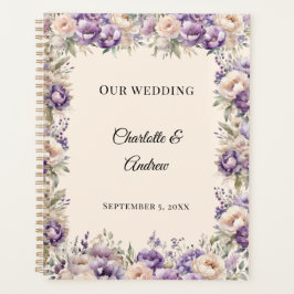 Agenda Lavender champagne floral wedding