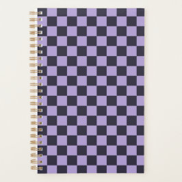 Agenda Lavender haze checkerboard pattern