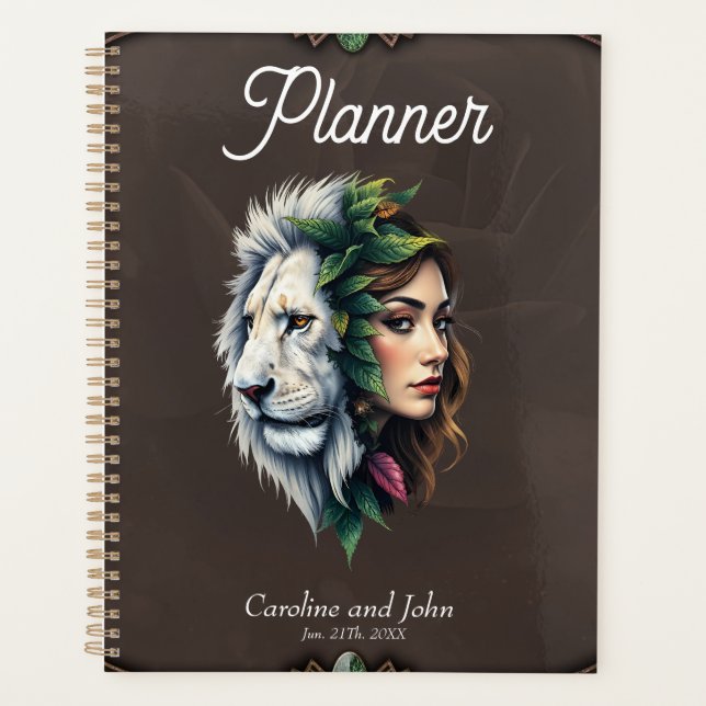 Agenda Leão Branco e Mulher (Frente)
