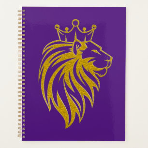 Agenda Leão Com Coroa - Estilo Dourado 2