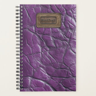 Agenda Leather-look Planner - Roxo Real