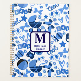 Agenda legal azul Baby boy Nursery Patterno personalizado