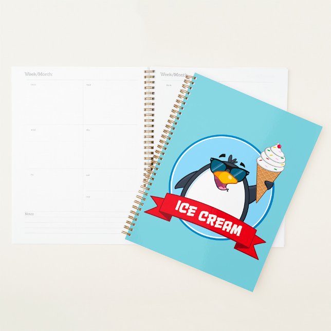 Agenda Legal Penguin Holding Sorvete (Criador carregado)
