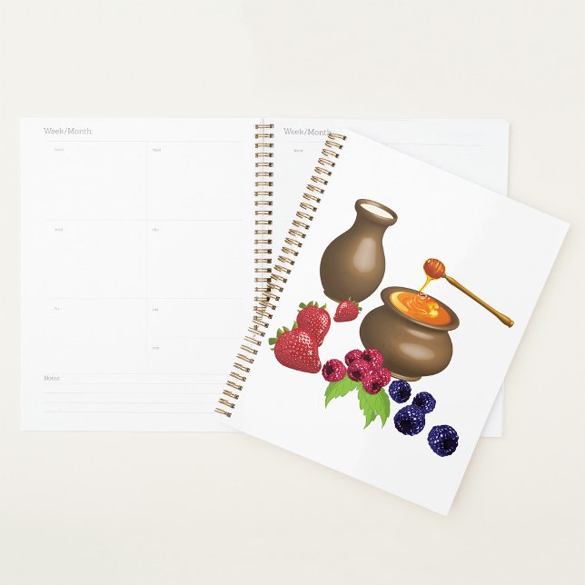 Agenda Leite e Mel com Comida de Berries Russo (Criador carregado)