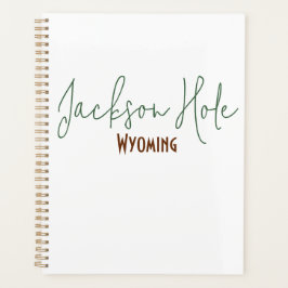 Agenda Lembrança de viagem Jackson Hole, Wyoming
