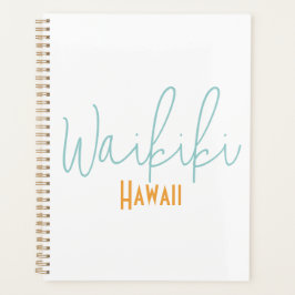 Agenda Lembrança de Viagem para Waikiki, Havaí