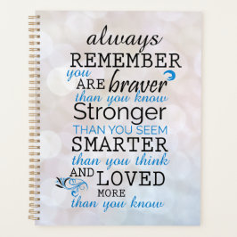 Agenda Lembre-Se Sempre Que Você É Braver