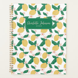 Agenda Lemon Floral Caprichoso Personalizado