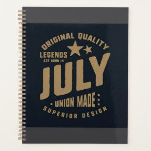 Agenda Lendas Nascem em Julho Qualidade Original