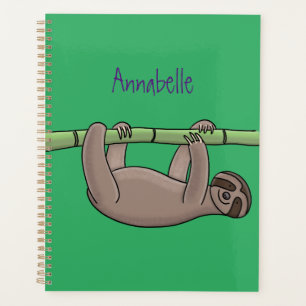 Agenda Lenta sorridente e bonita na ilustração do desenho