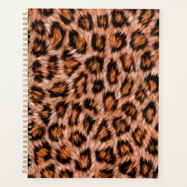 Agenda Leopard Jaguar Cat Brown fur Pattern-24609 (Frente)