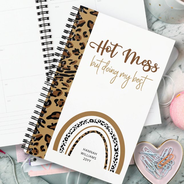 Agenda Leopard Print Rainbow Hot Mess Cote 2023 (Criador carregado)