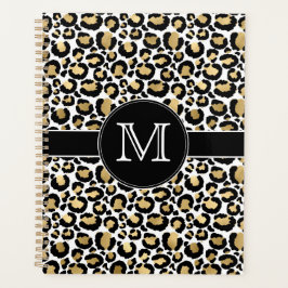 Agenda Leopardo branco e Dourado