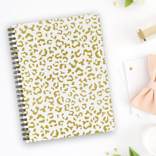Agenda Leopardo Dourado, Brilho Dourado, Impressão Leopar