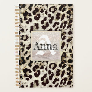 Agenda Leopardo - impressão de animais com impressão