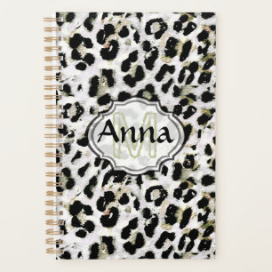 Agenda Leopardo - impressão de animais com impressão