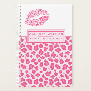 Agenda Leopardo rosa e beijo do leopardo